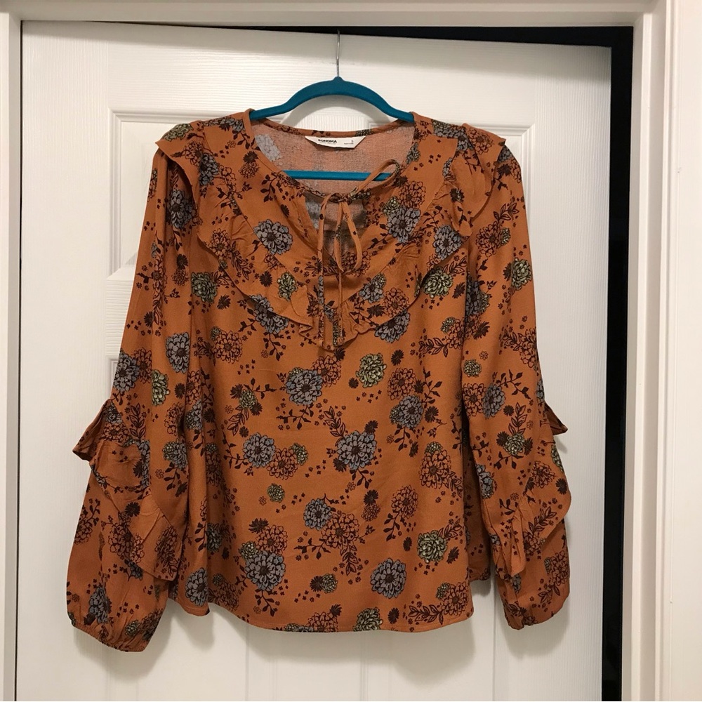 Flower Print Top